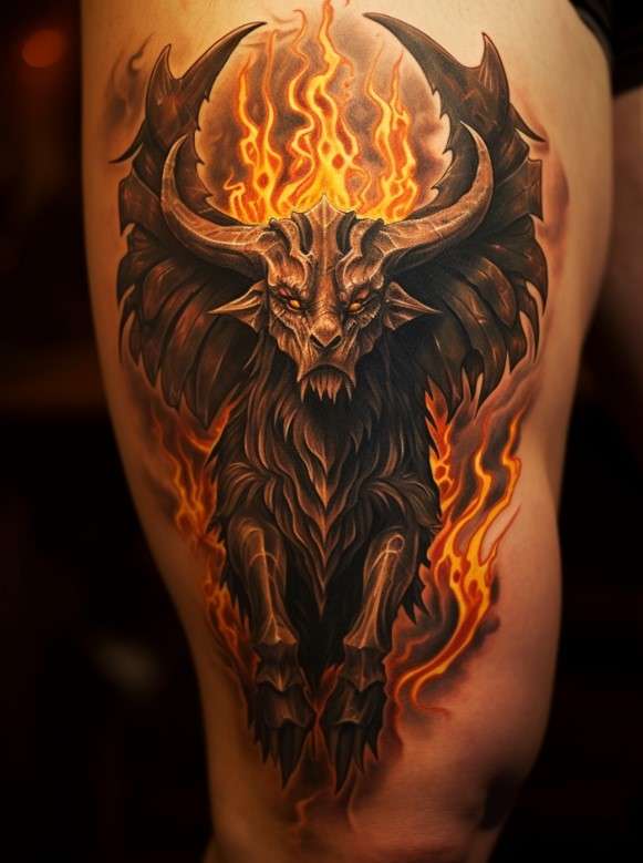 Phoenix minotaur tattoo