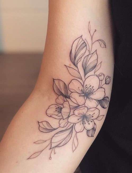 Whimsical Flower tattoo 