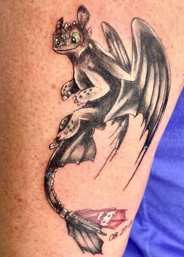 Whimsical Dragon tattoo night fury
