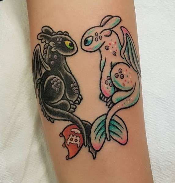 Whimsical Dragon tattoo how to train your dragon