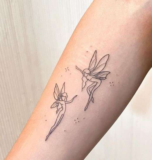 Whimsical Two Fairy tattoo