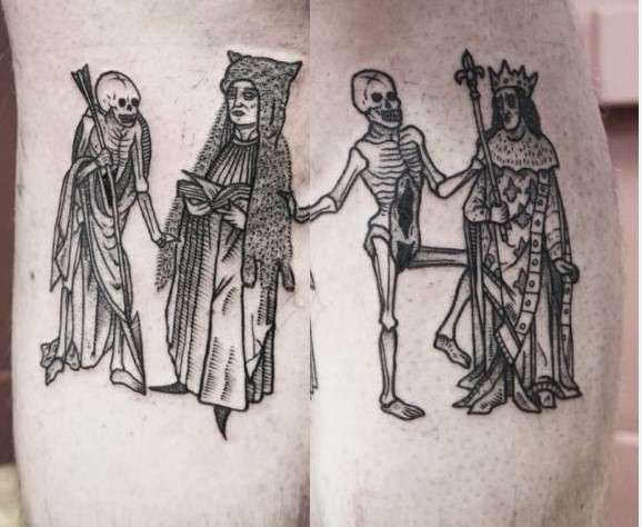 King and Priest Danse Macabre tattoo