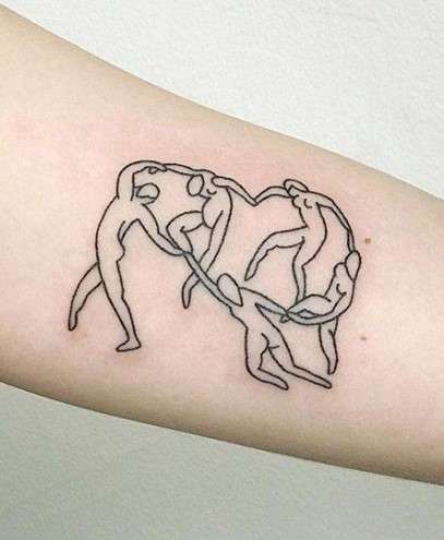 Matisse La Danse tattoo