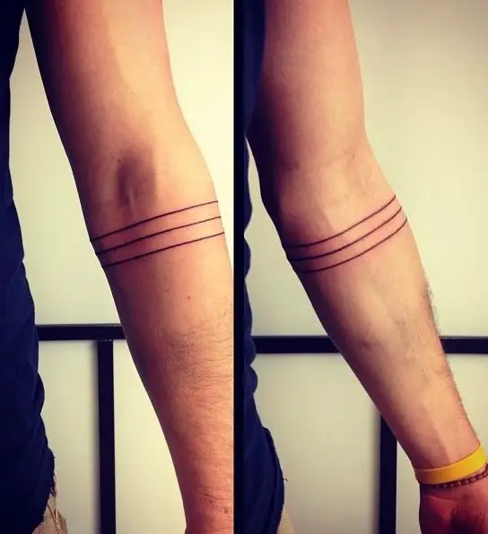 3 Line Tattoo shape