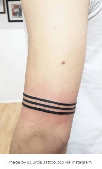 3 Line Tattoo thin